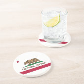 Statenvlag van Californië Zandsteen Onderzetter (Zijkant)