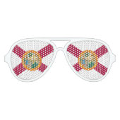 Statenvlag van Florida Aviator Zonnebril (Voorkant)
