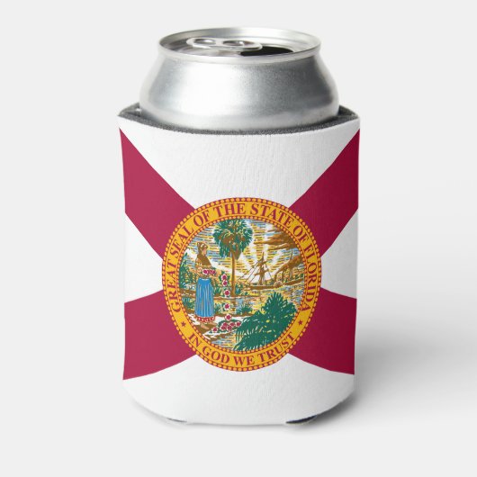 Statenvlag van Florida Blikjeskoeler (Blikje Achterkant)