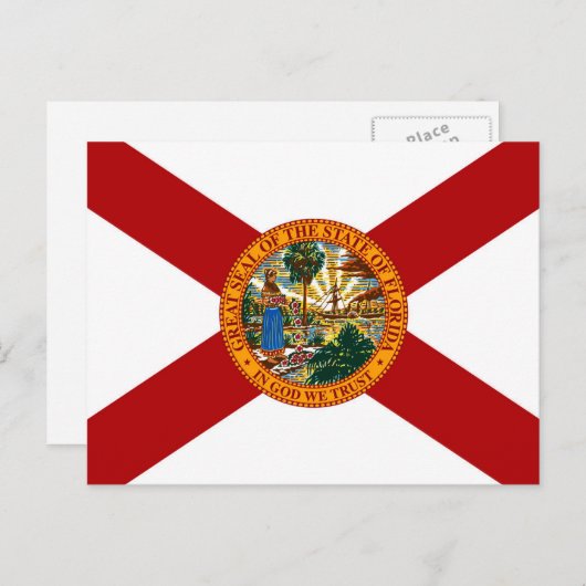 Statenvlag van Florida Briefkaart (Voorkant / Achterkant)