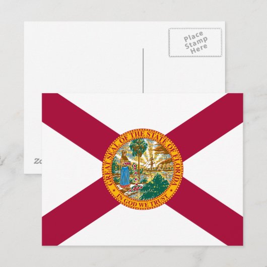 Statenvlag van Florida Briefkaart (Voorkant / Achterkant)
