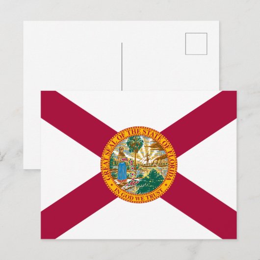Statenvlag van Florida Briefkaart (Voorkant / Achterkant)