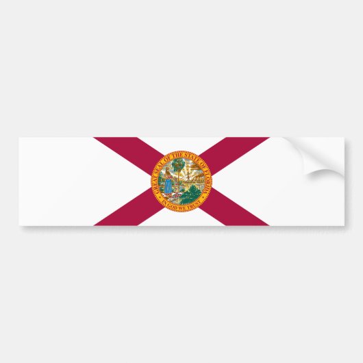 Statenvlag van Florida Bumpersticker (Voorkant)