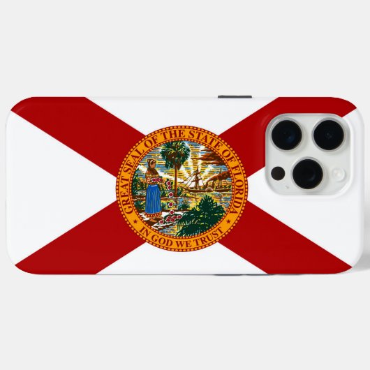 Statenvlag van Florida Case-Mate iPhone Case (Achterkant (horizontaal))