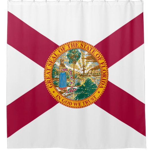 Statenvlag van Florida Douchegordijn (Voorkant)