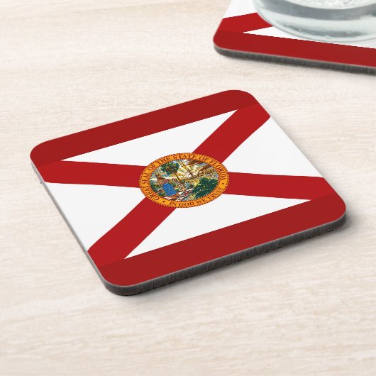 Statenvlag van Florida Drankjes Onderzetter (Linkerzijde)