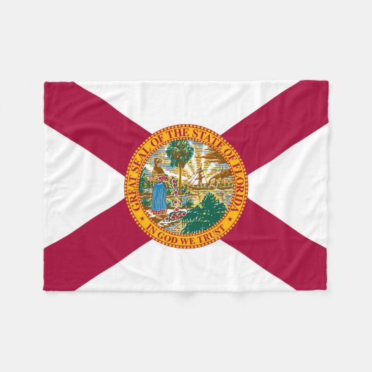 Statenvlag van Florida Fleece Deken (Voorkant (Horizontaal))
