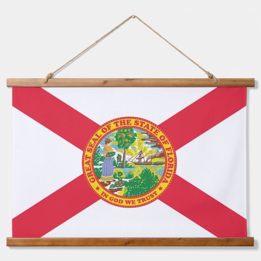 Statenvlag van Florida Hangend Wandkleed (Voorkant)