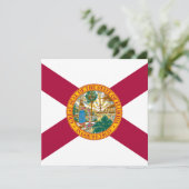 Statenvlag van Florida Kaart (Staand voorkant)