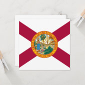 Statenvlag van Florida Kaart (Voorkant / Achterkant in situ)