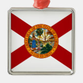 Statenvlag van Florida Metalen Ornament (Voorkant)