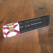 Statenvlag van Florida Naambordje (Zijkant)