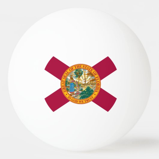 Statenvlag van Florida Pingpongbal (Voorkant)