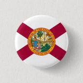 Statenvlag van Florida Ronde Button 3,2 Cm (Voorkant)