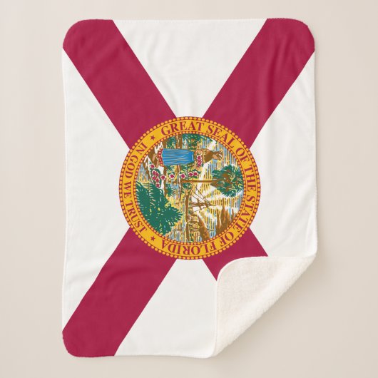 Statenvlag van Florida Sherpa Deken (Voorkant)