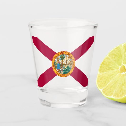 Statenvlag van Florida Shot Glas (Voorkant)