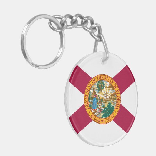 Statenvlag van Florida Sleutelhanger (Voorkant Links)