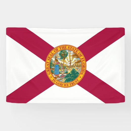 Statenvlag van Florida Spandoek (Horizontaal)