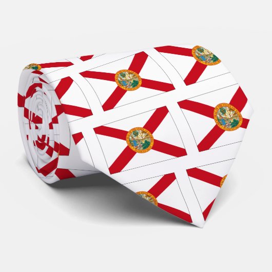 Statenvlag van Florida Stropdas (Opgerold)