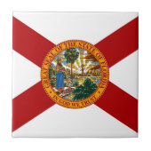 Statenvlag van Florida Tegeltje (Voorkant)