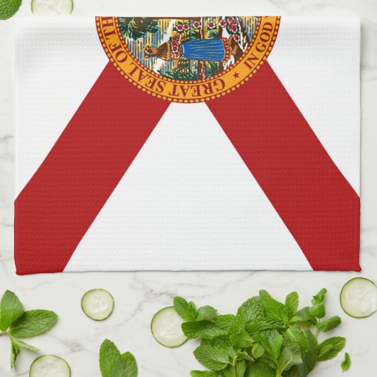 Statenvlag van Florida Theedoek (Gevouwen)