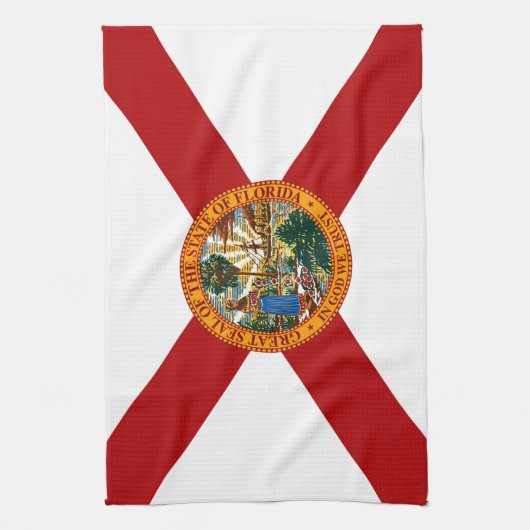 Statenvlag van Florida Theedoek (Verticaal)