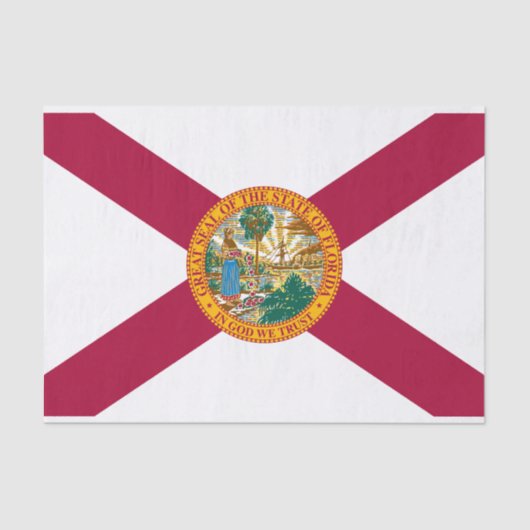 Statenvlag van Florida Tissuepapier (Voorkant)