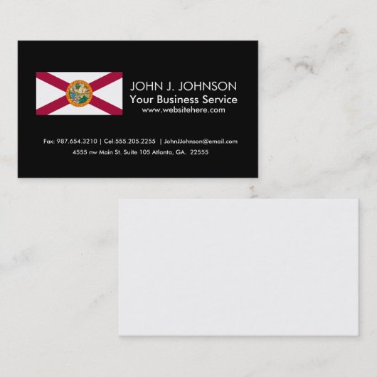 Statenvlag van Florida Visitekaartje (Voorkant / Achterkant)