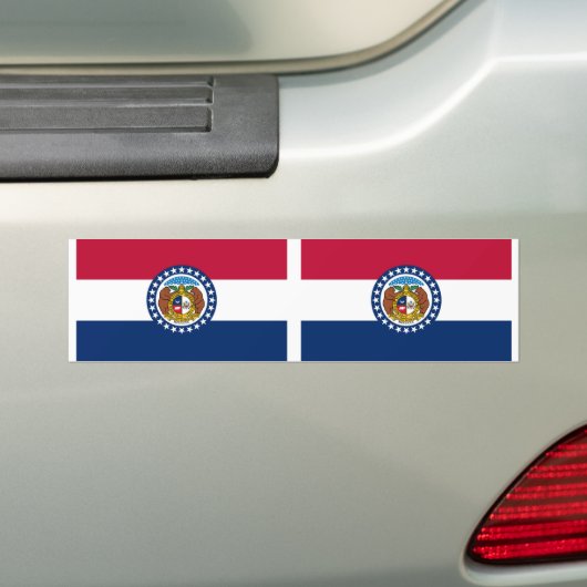 Statenvlag van Missouri Bumpersticker (Op auto)