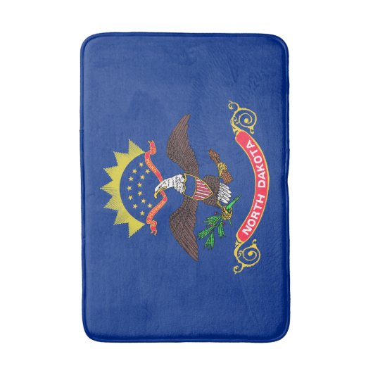 Statenvlag van North Dakota Badmat (Voorkant Verticaal)