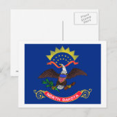 Statenvlag van North Dakota Briefkaart (Voorkant / Achterkant)