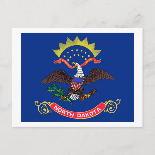 Statenvlag van North Dakota Briefkaart (Voorkant)