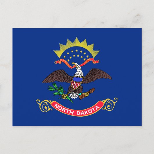 Statenvlag van North Dakota Briefkaart (Voorkant)