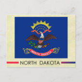 Statenvlag van North Dakota Briefkaart (Voorkant)