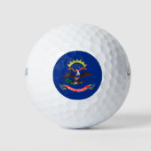 Statenvlag van North Dakota Golfballen (Voorkant)