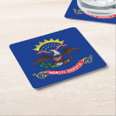 Statenvlag van North Dakota Kartonnen Onderzetters (Schuin)