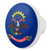 Statenvlag van North Dakota Keramische Knop (Rechts)