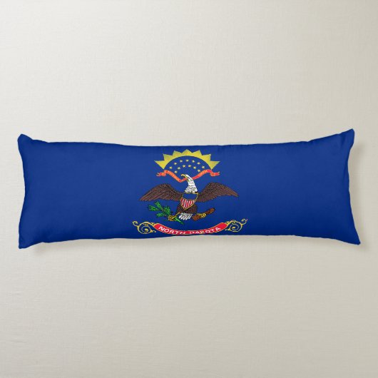 Statenvlag van North Dakota Lichaamskussen (Achterkant)