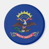 Statenvlag van North Dakota Magneet (Voorkant)