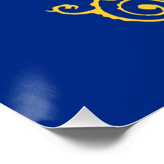 Statenvlag van North Dakota Perfect Poster (Hoek)