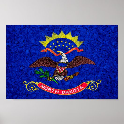 Statenvlag van North Dakota Poster (Voorkant)