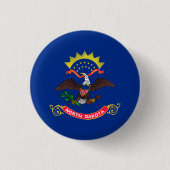 Statenvlag van North Dakota Ronde Button 3,2 Cm (Voorkant)