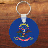 Statenvlag van North Dakota Sleutelhanger (Voorkant)