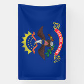 Statenvlag van North Dakota Spandoek (Verticaal)