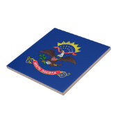 Statenvlag van North Dakota Tegeltje (Zijkant)