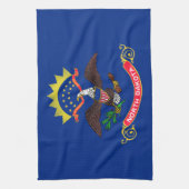 Statenvlag van North Dakota Theedoek (Verticaal)