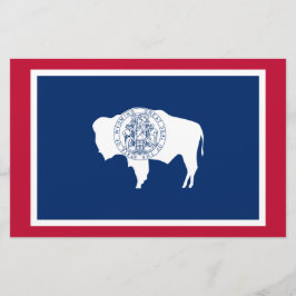 Statenvlag Wyoming Briefpapier