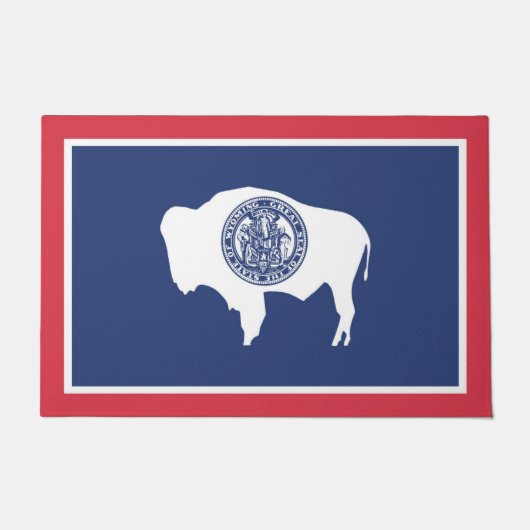 Statenvlag Wyoming, Verenigde Staten Deurmat (Voorkant)