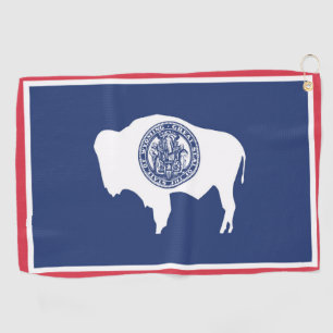 Statenvlag Wyoming, Verenigde Staten Golfhanddoek
