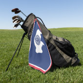Statenvlag Wyoming, Verenigde Staten Golfhanddoek (Groen)